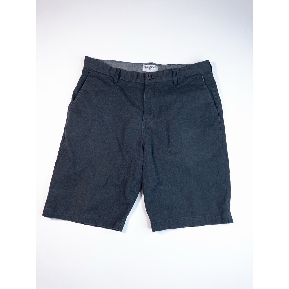 Billabong‎ Casual Shorts Mens Gray Flat Front Button and Zip 34